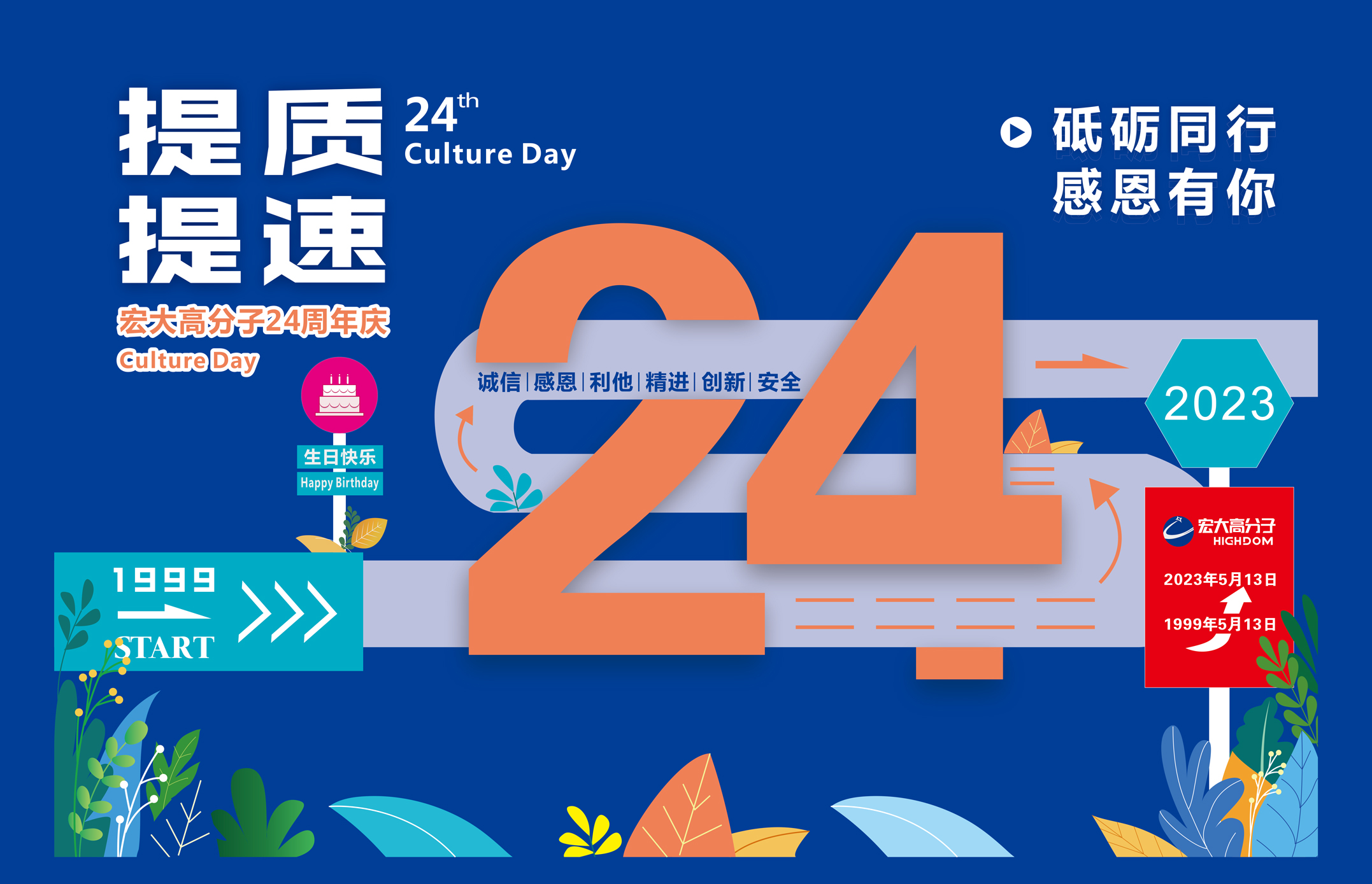 砥礪同行，感恩有你 | 宏大高分子24周年